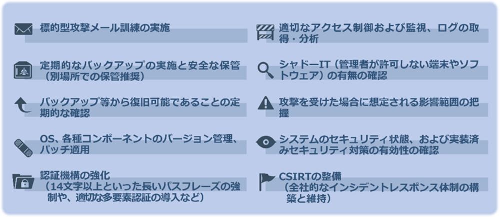 基本的な対策こそが重要の画像