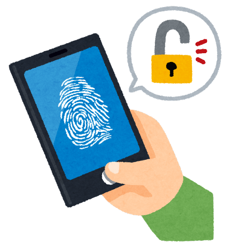 指紋認証とスマホのイメージ